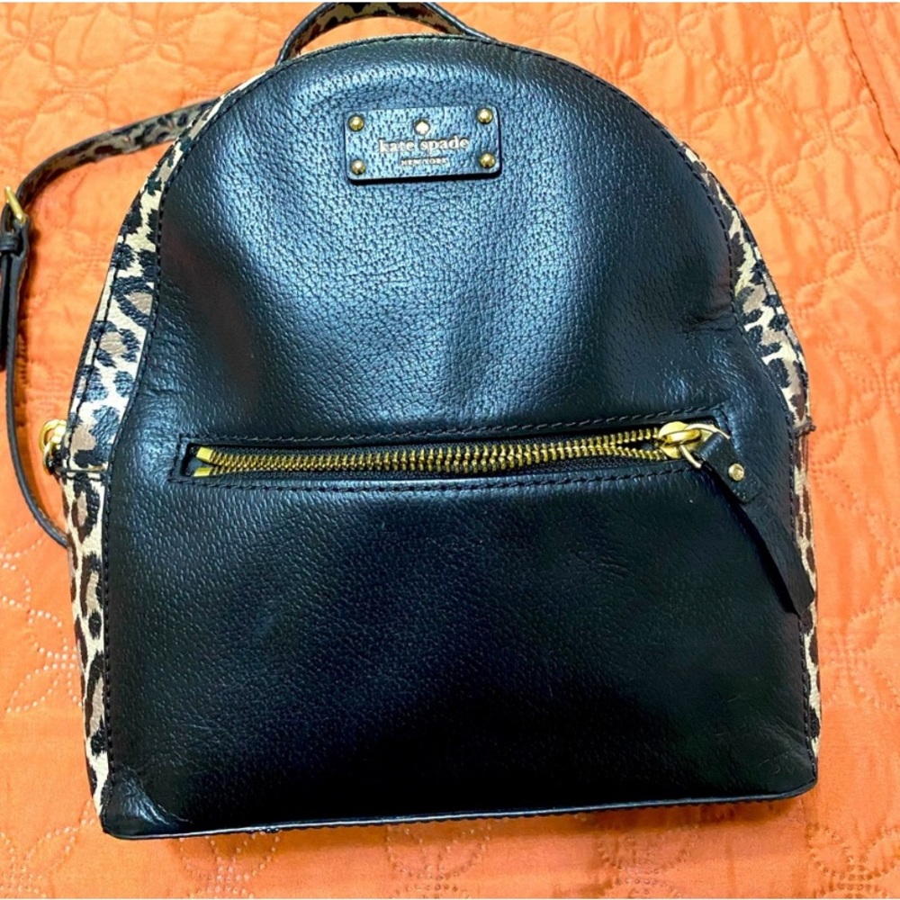 Kate Spade leopard backpack